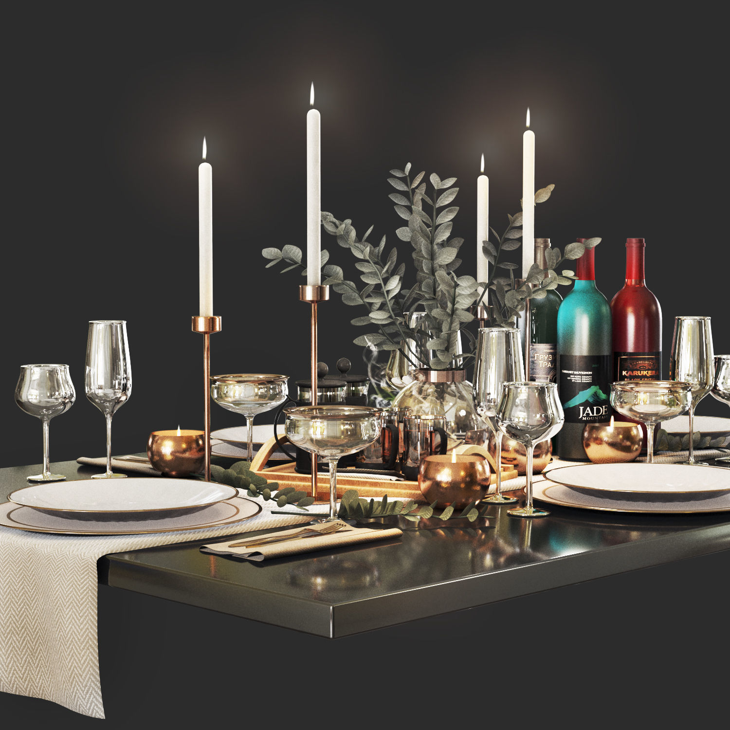 Table  setting r2 3D model_2