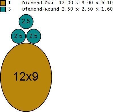 Diamond necklace 3D print model_9