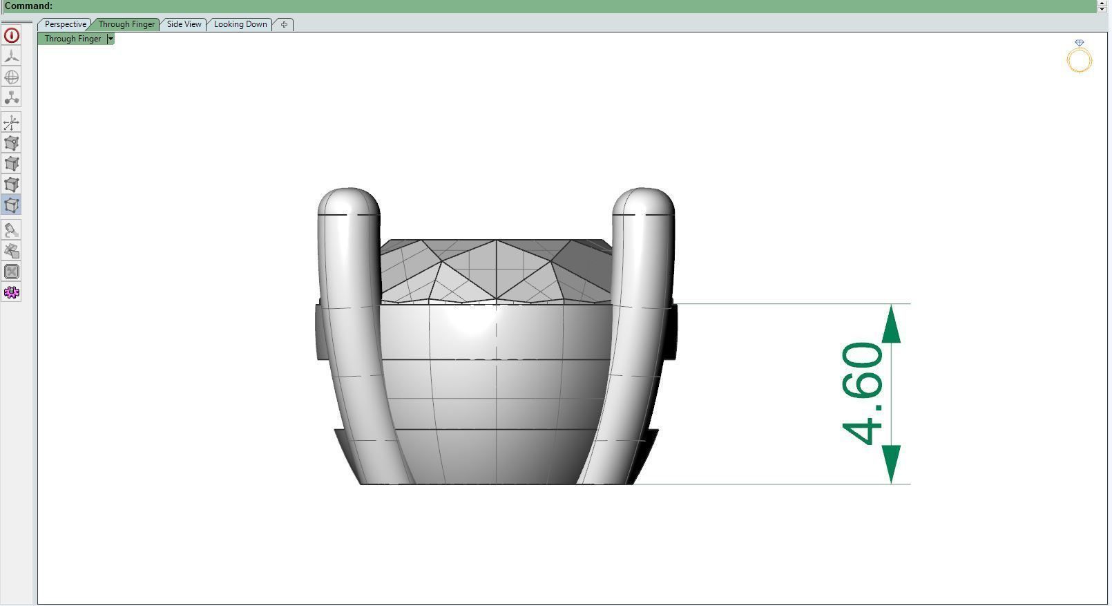 Diamond necklace 3D print model_6