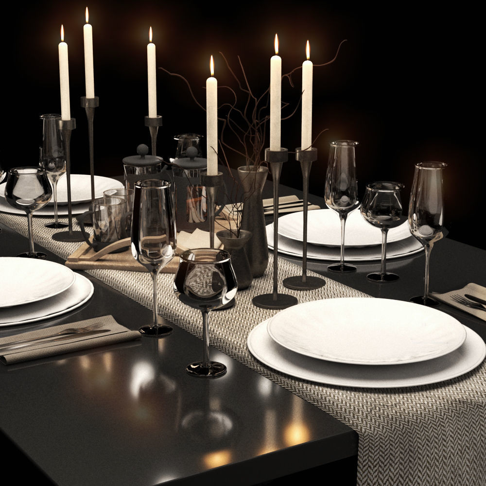 Table  setting  r1 3D model_3
