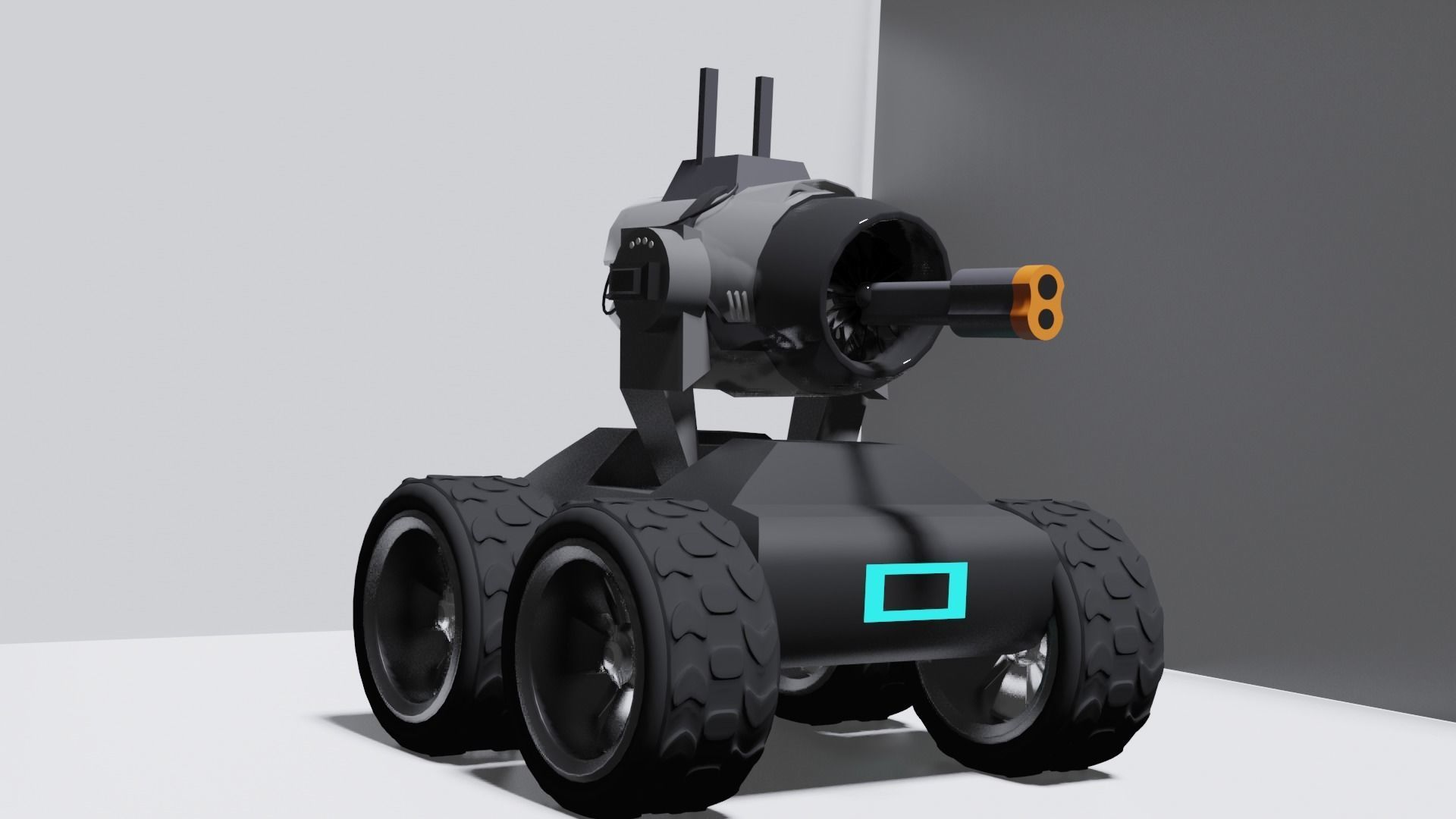 mecha mini 3D model_2