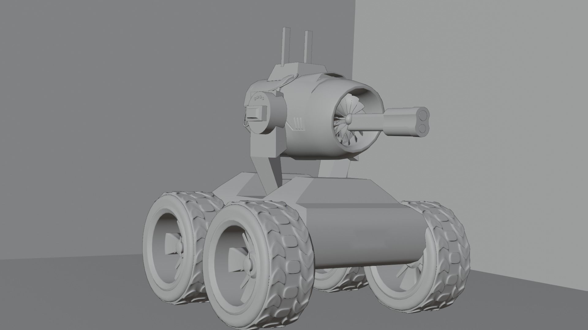 mecha mini 3D model_3