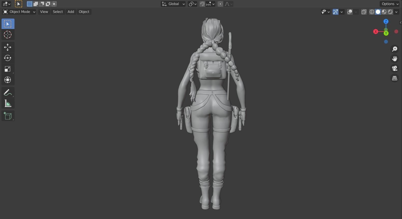 Tomb raider - Classic sexy Nevada rigged 3D model_13