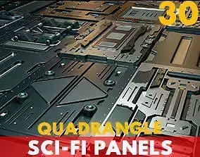 Sci-Fi Panels 3D model