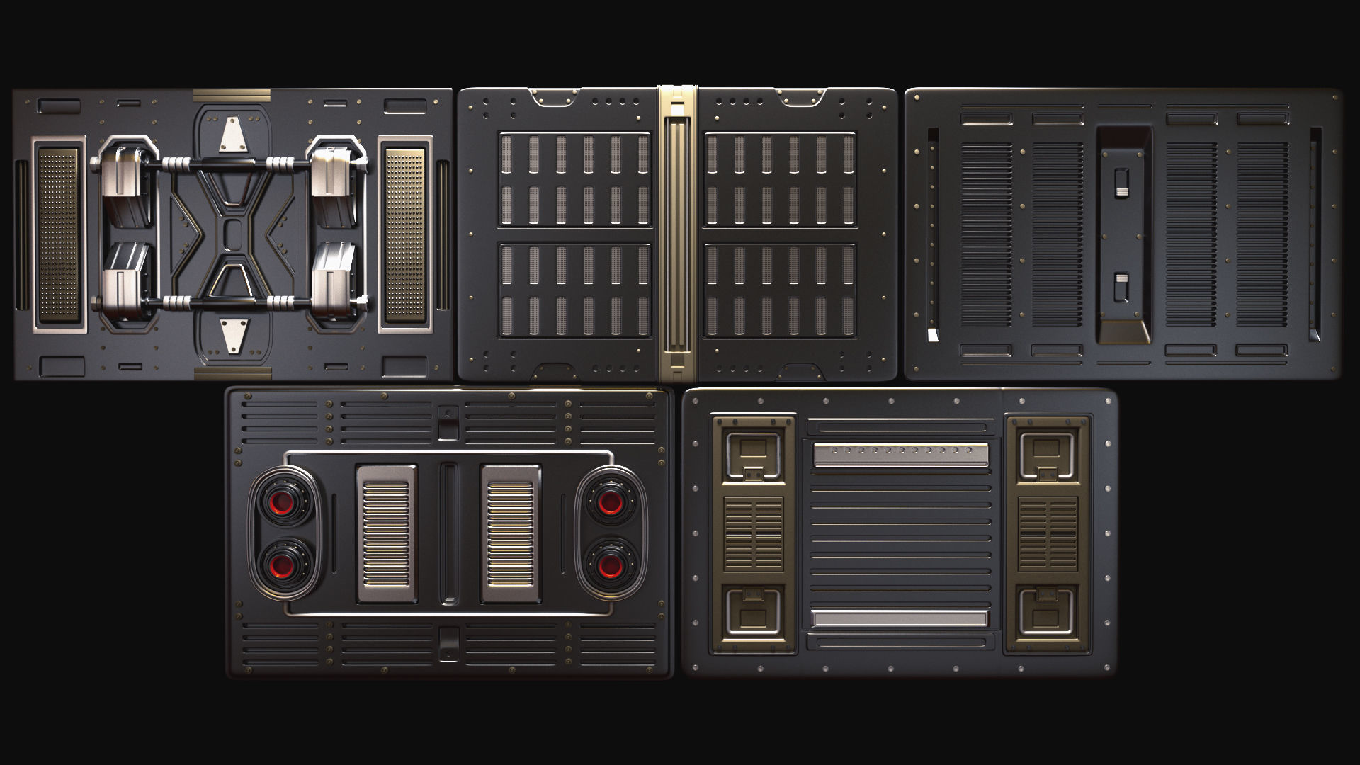 Sci-Fi Panels 3D model_6