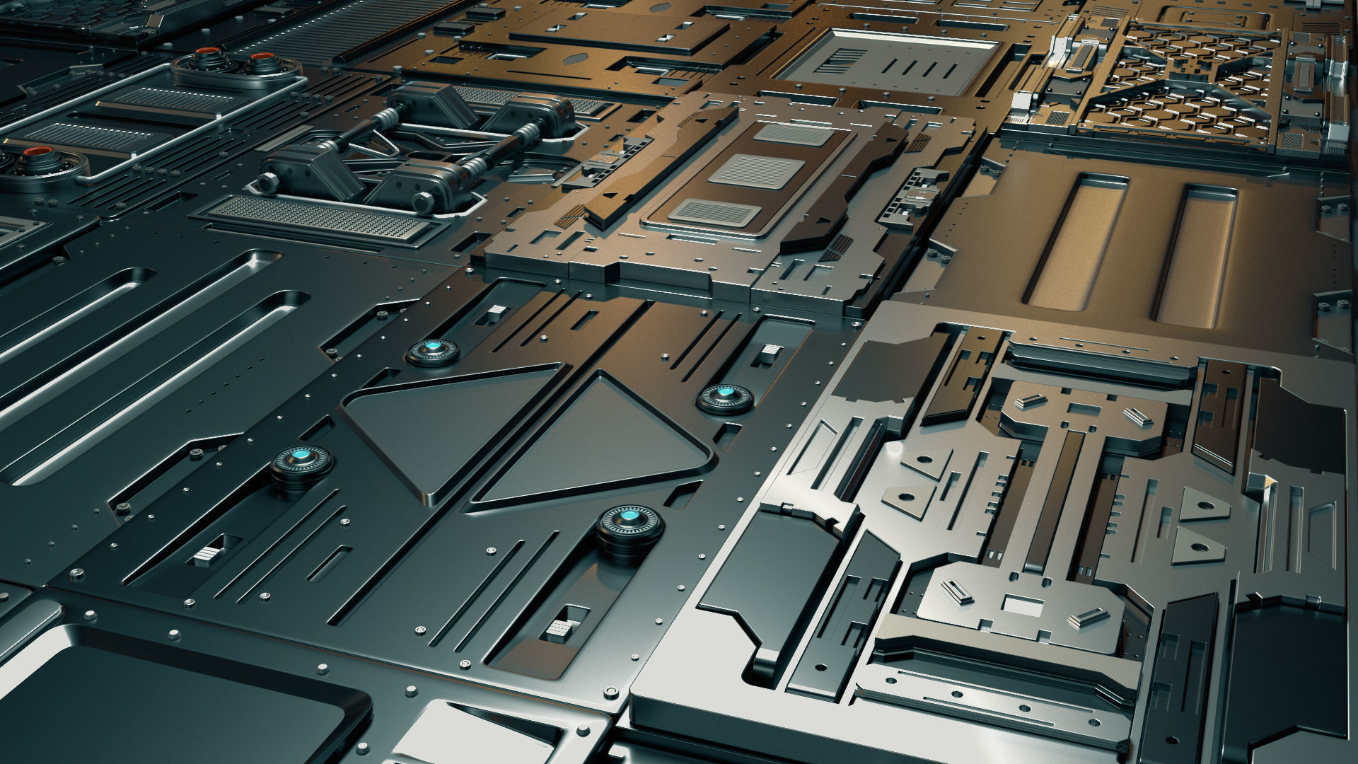 Sci-Fi Panels 3D model_2