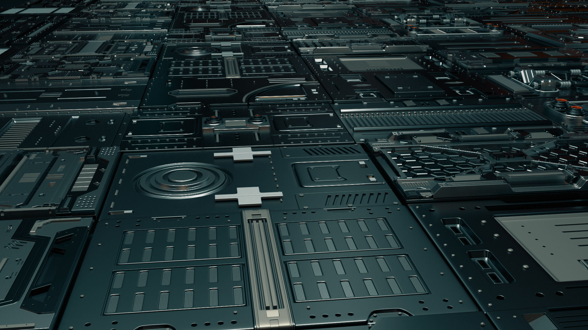 Sci-Fi Panels 3D model_12