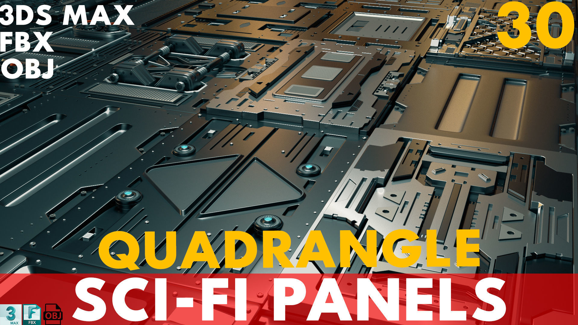 Sci-Fi Panels 3D model_1