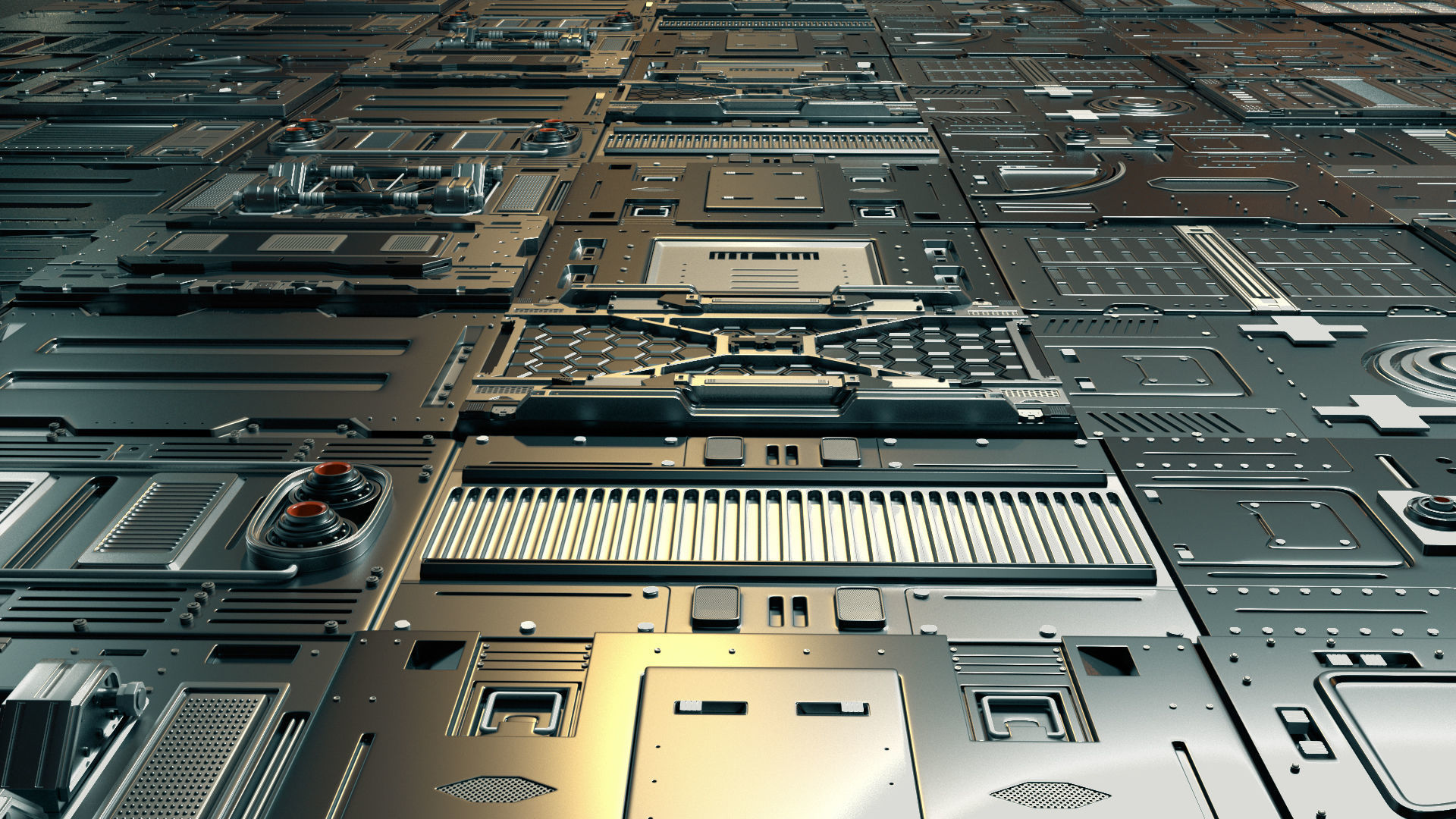 Sci-Fi Panels 3D model_13