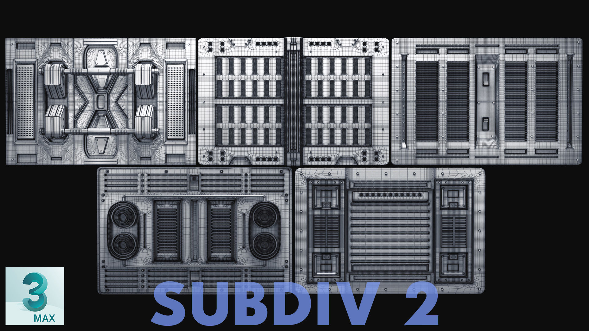 Sci-Fi Panels 3D model_14