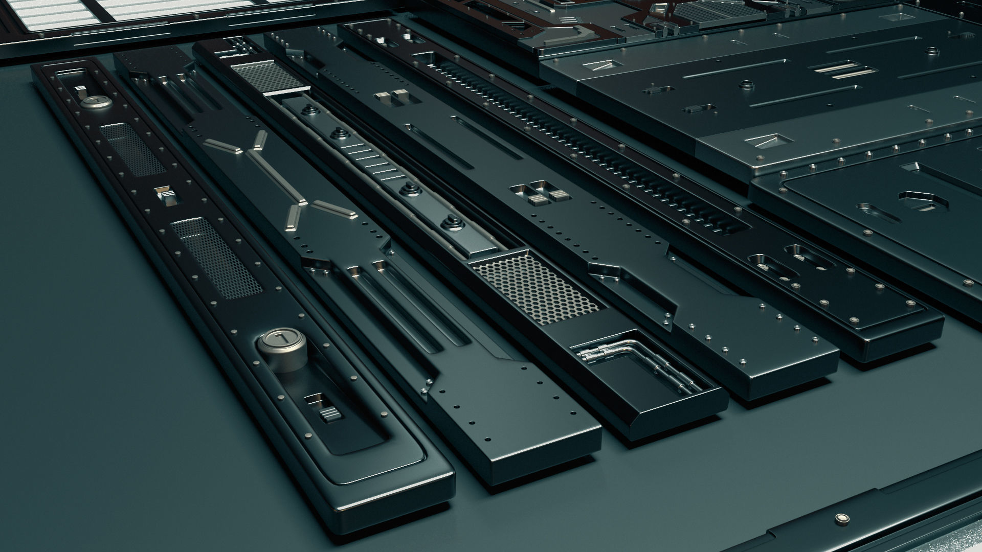 Sci-Fi Panels 3D model_4