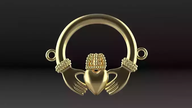 heart in hand pendant