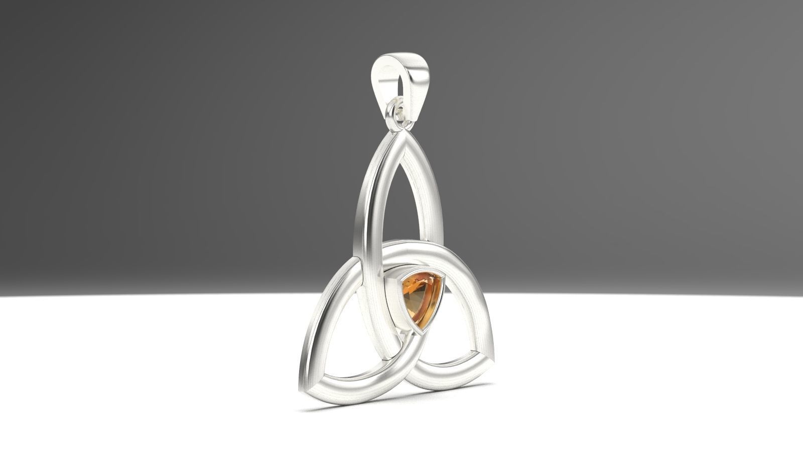 celtic pendant 2 3D print model_4