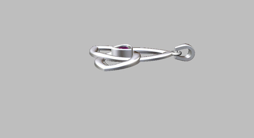 celtic pendant 2 3D print model_9