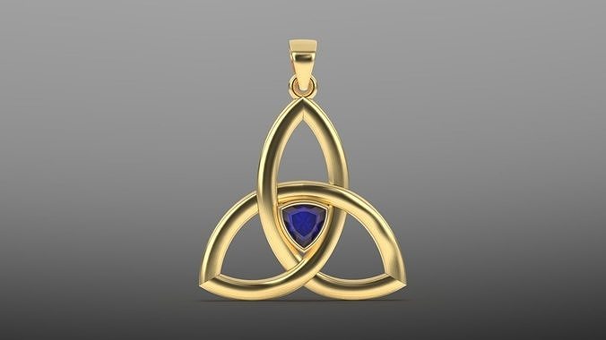 celtic pendant 2 3D print model