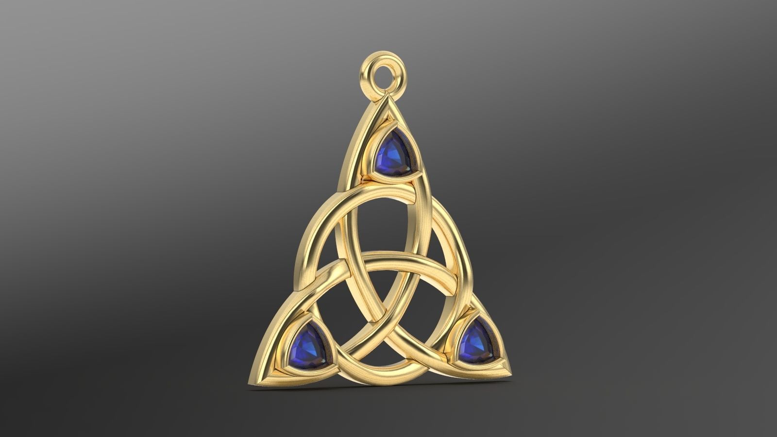 celtic pendant 3D print model_1