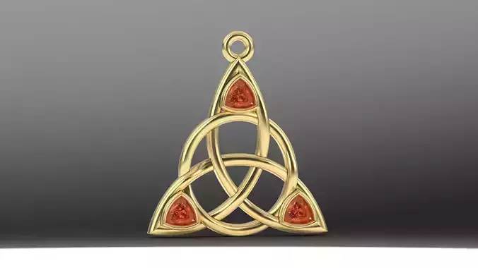 celtic pendant 3D print model