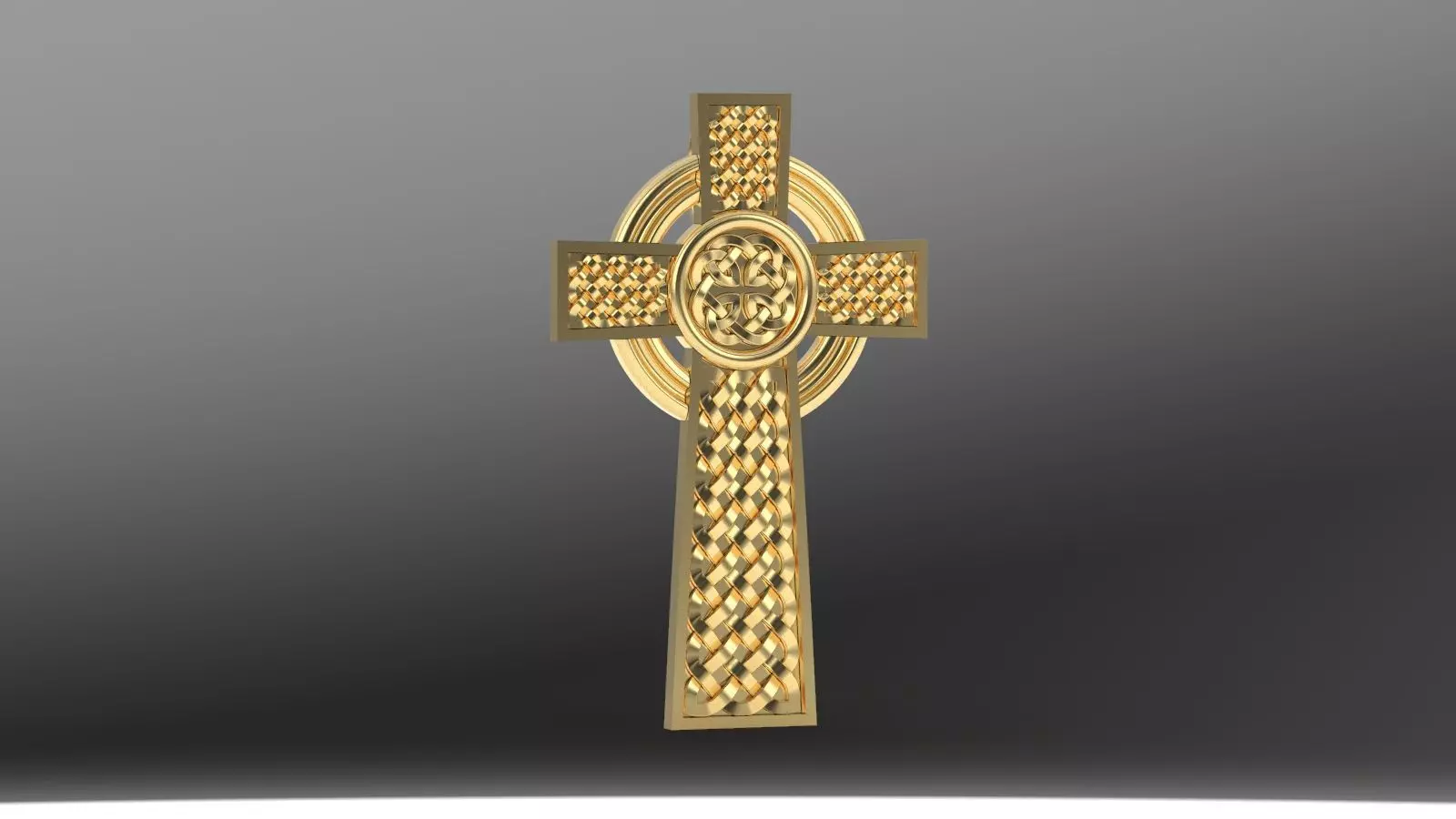 celtic cross pendant 1 3D print model_0