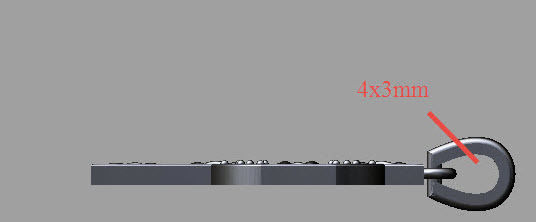 celtic cross pendant 3D print model_9