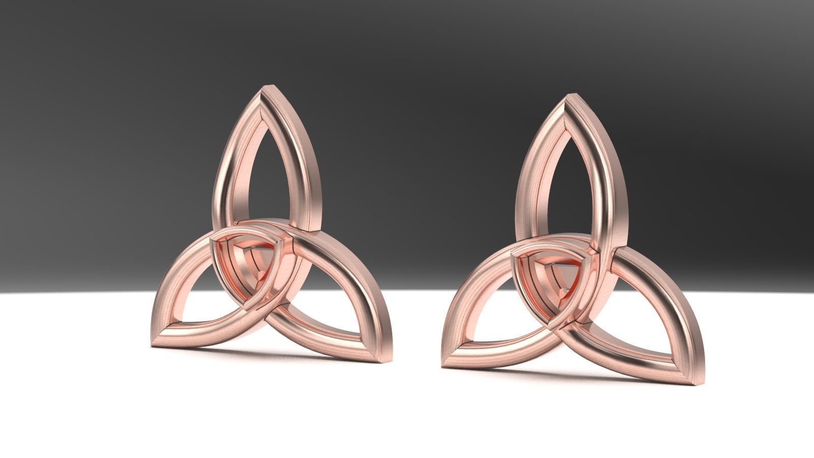 caltic stud 3D print model_12