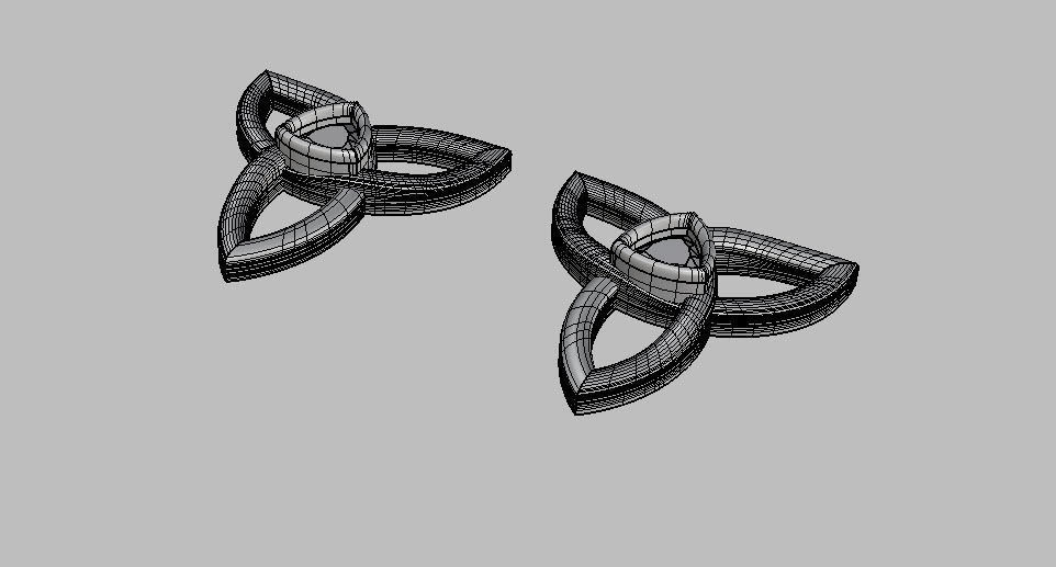 caltic stud 3D print model_7