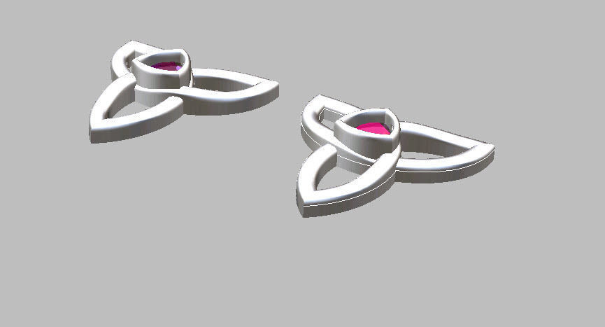 caltic stud 3D print model_2