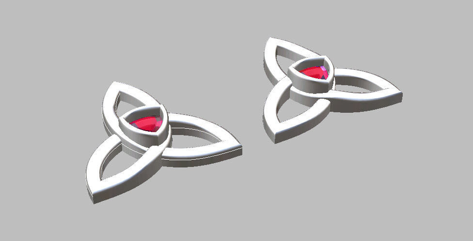 caltic stud 3D print model_9