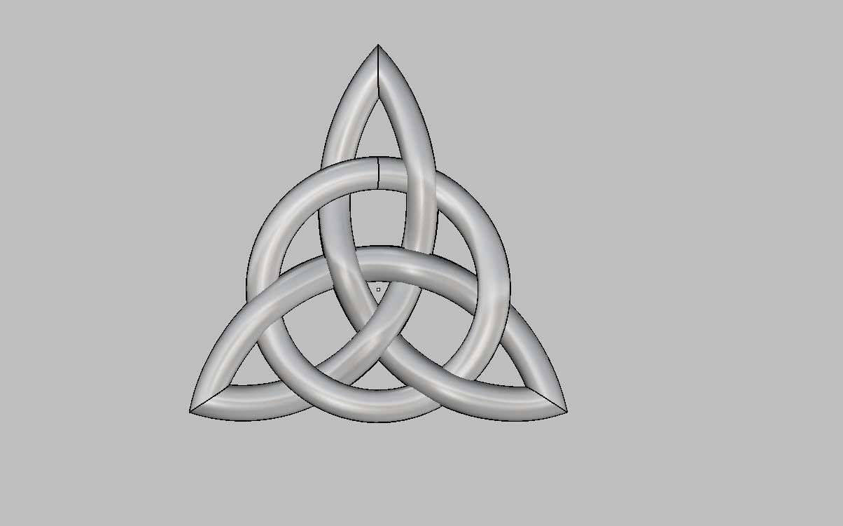 caltic pendant 3D print model_10