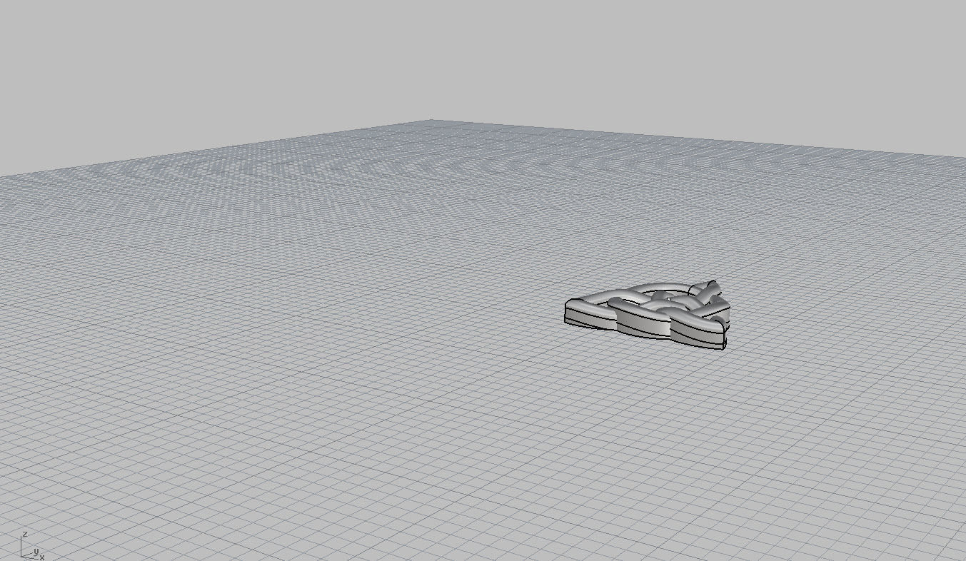 caltic pendant 3D print model_8