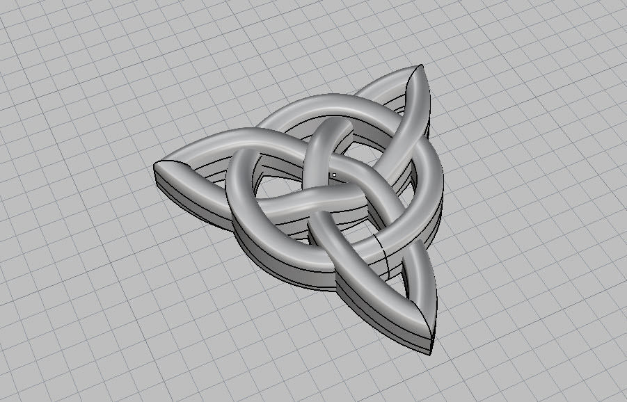 caltic pendant 3D print model_7