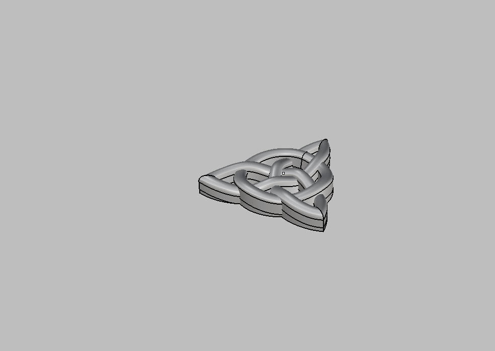 caltic pendant 3D print model_4
