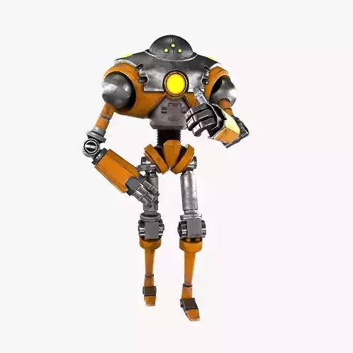 Cartoon Robot 2 Low-poly 3D model