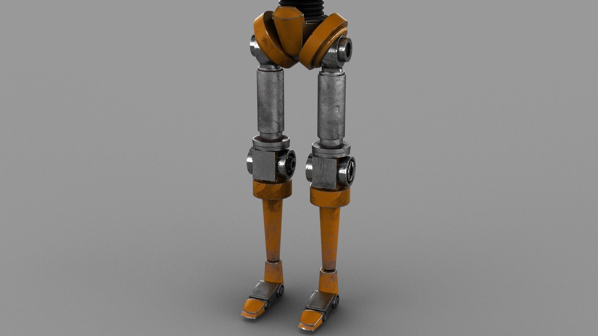 Cartoon Robot 2 Low-poly 3D model_12
