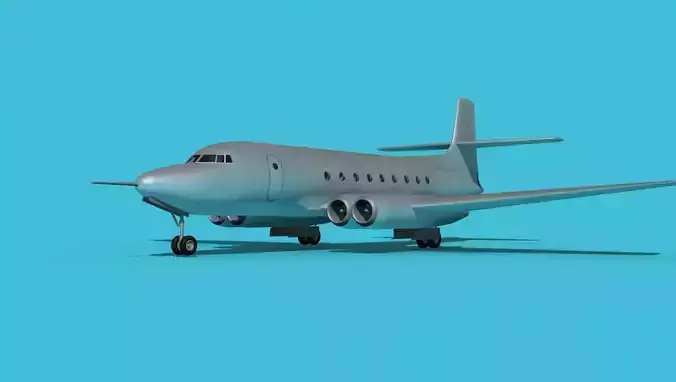 AVRO Canada C-102 Jetliner V00 3D model