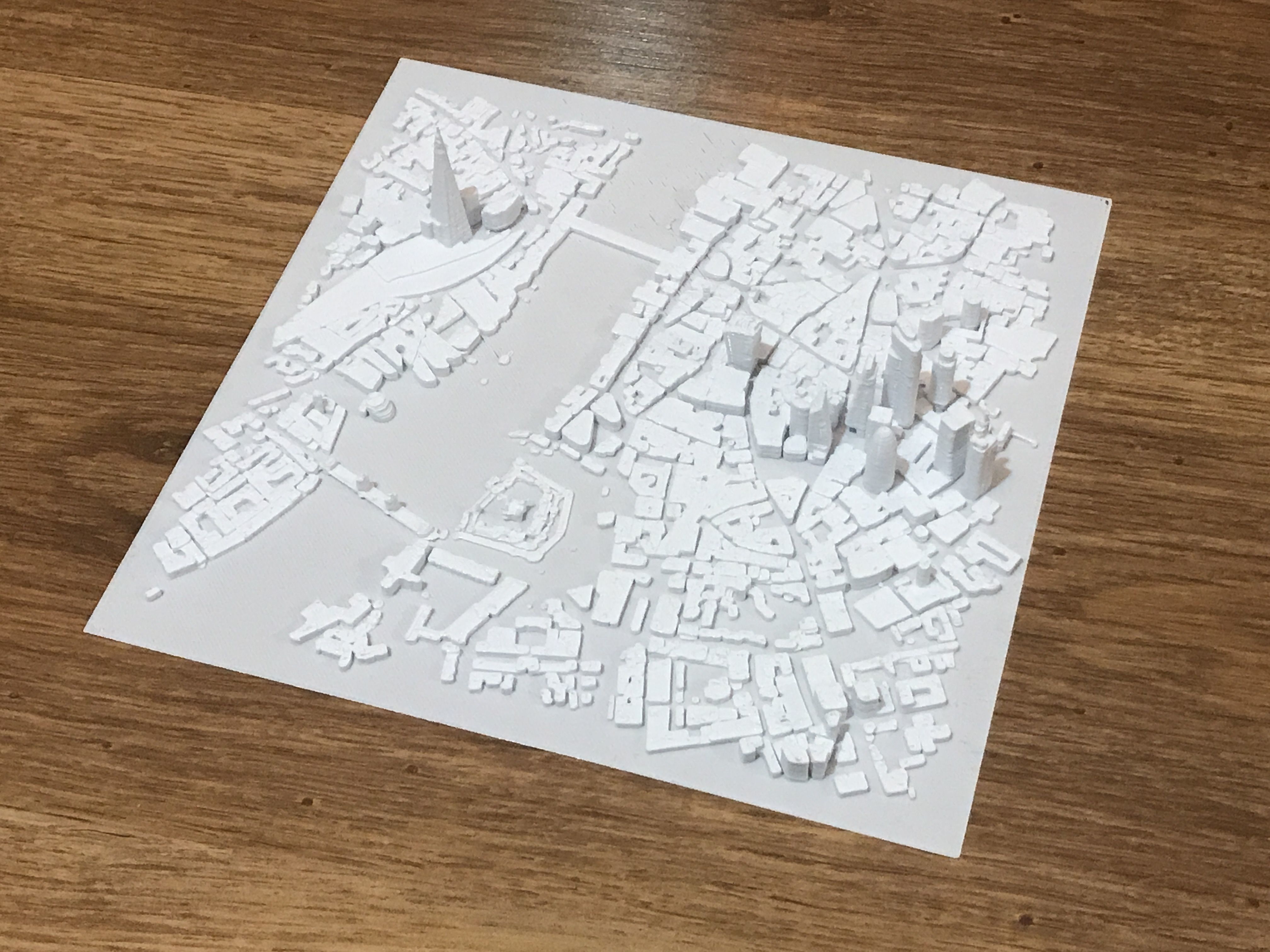 LONDON CITY - Miniature 3D Map 3D print model_1