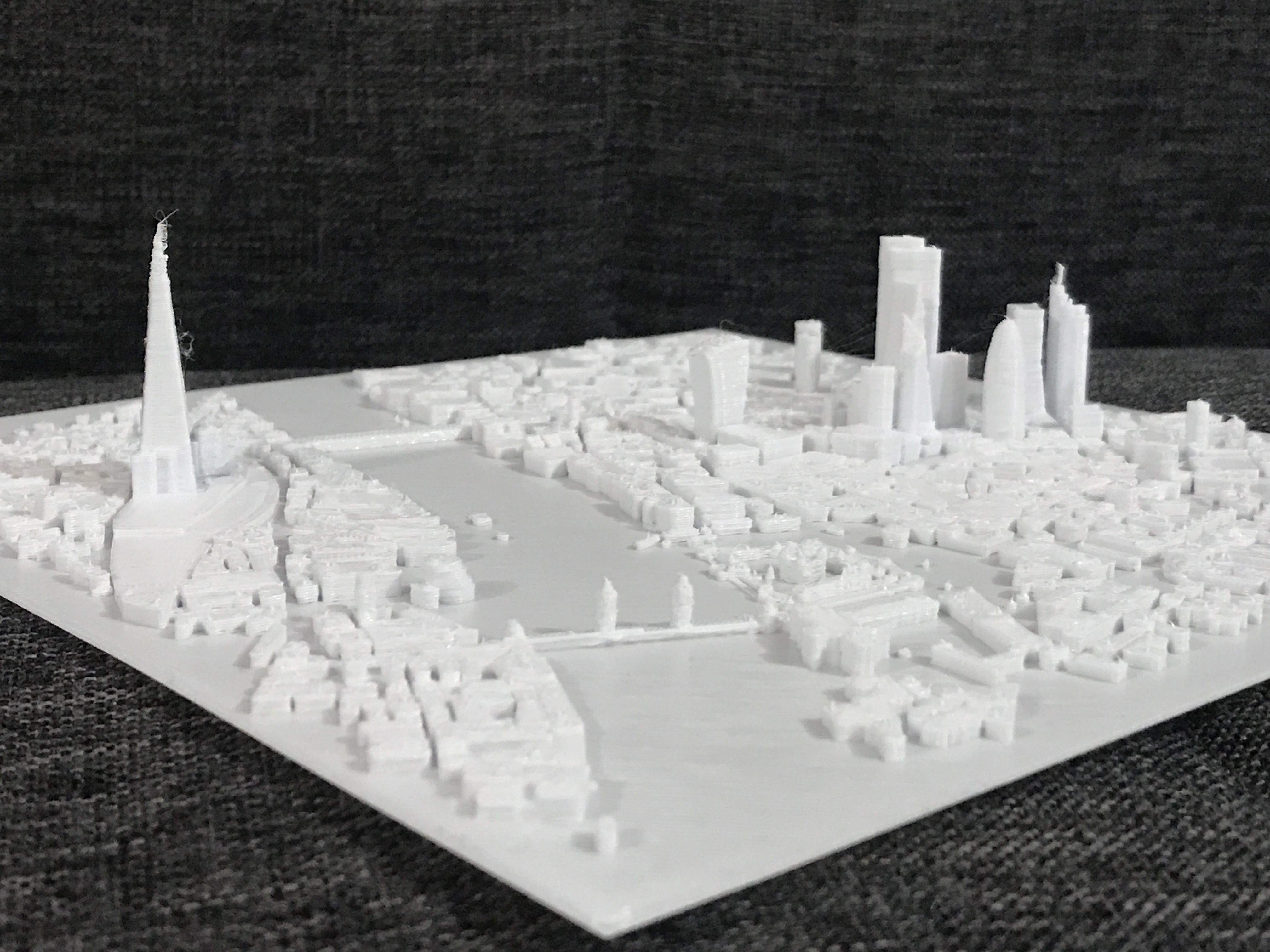 LONDON CITY - Miniature 3D Map 3D print model_3