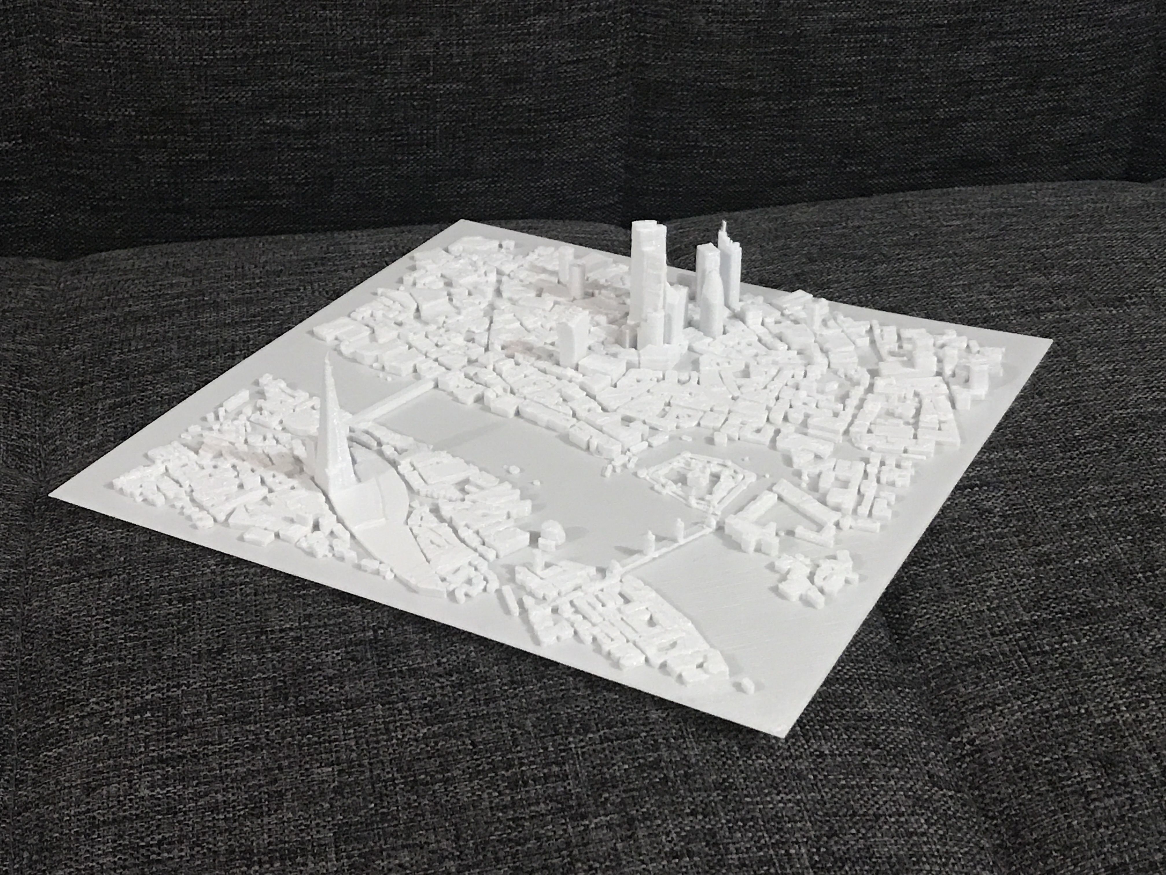 LONDON CITY - Miniature 3D Map 3D print model_5