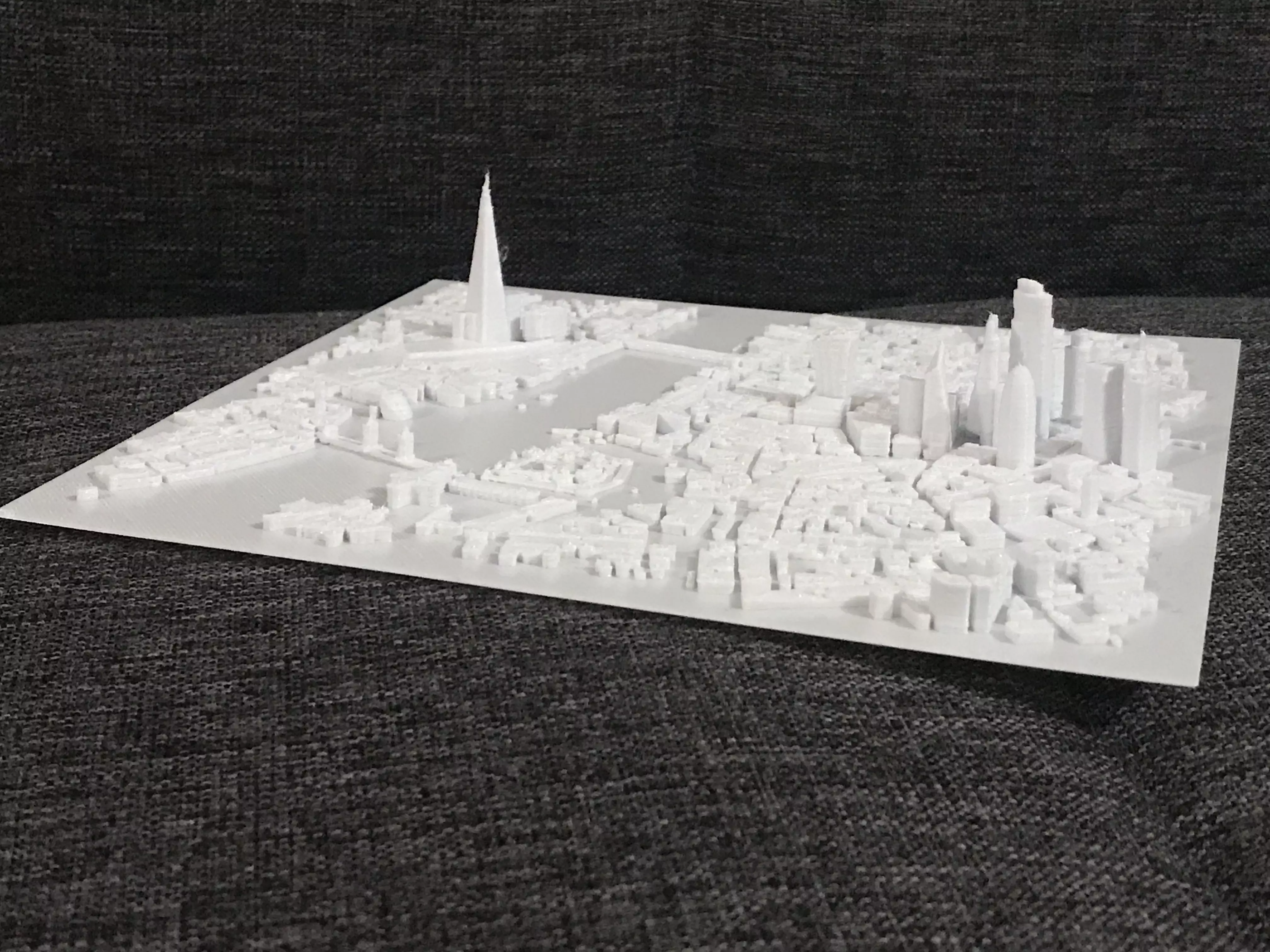 LONDON CITY - Miniature 3D Map 3D print model_0