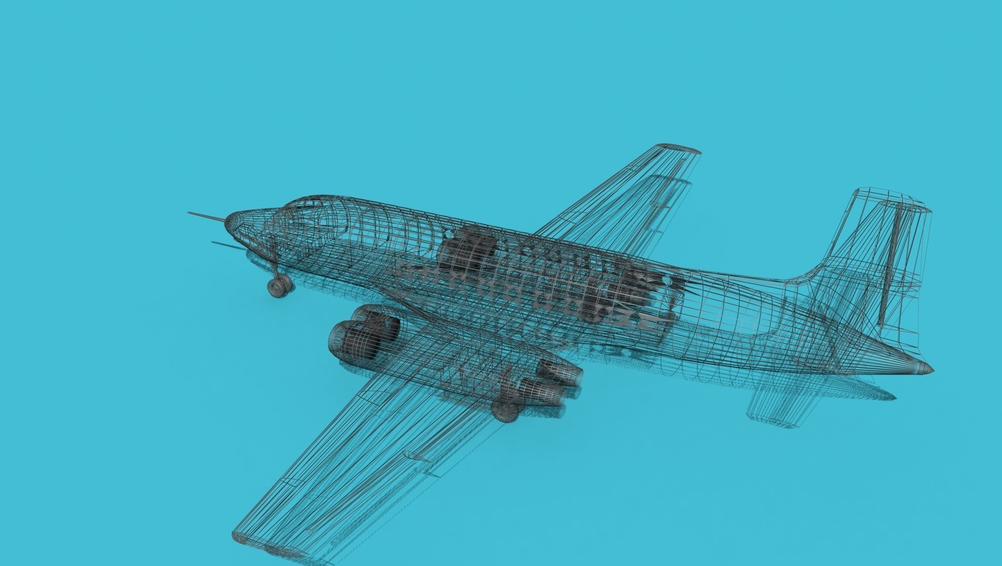 AVRO Canada C-102 Jetliner V01 3D model_15