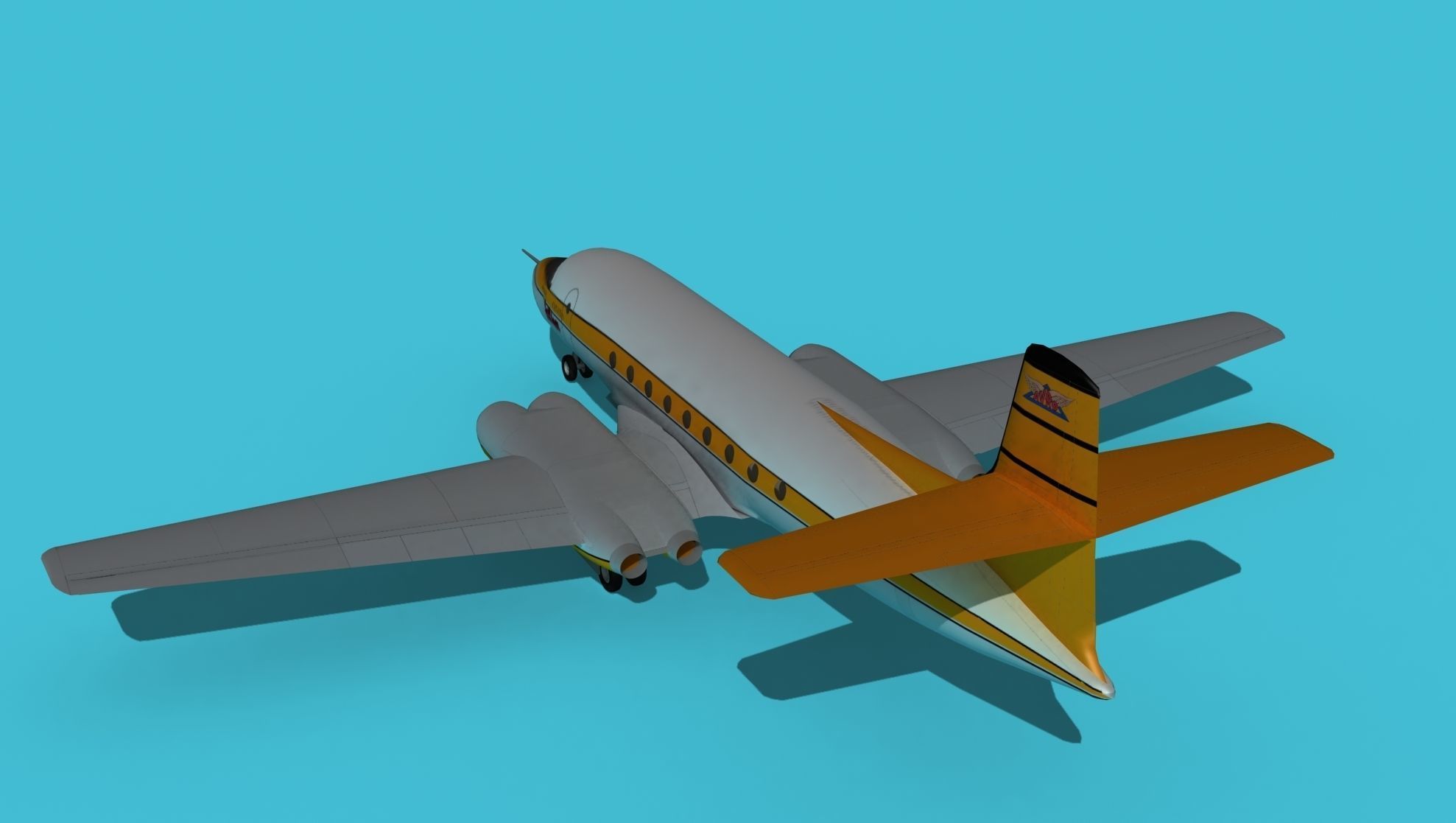 AVRO Canada C-102 Jetliner V01 3D model_7