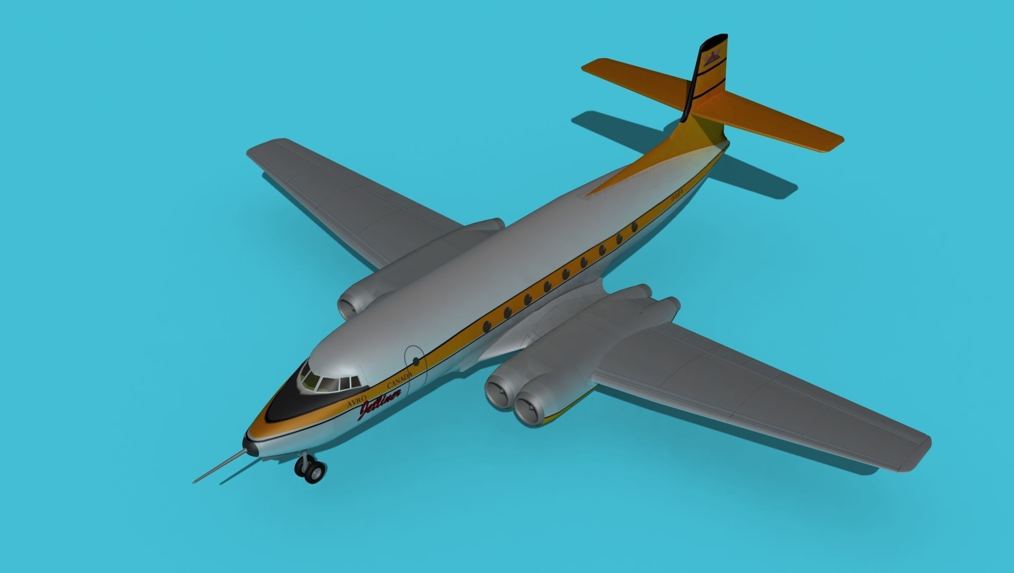 AVRO Canada C-102 Jetliner V01 3D model_10