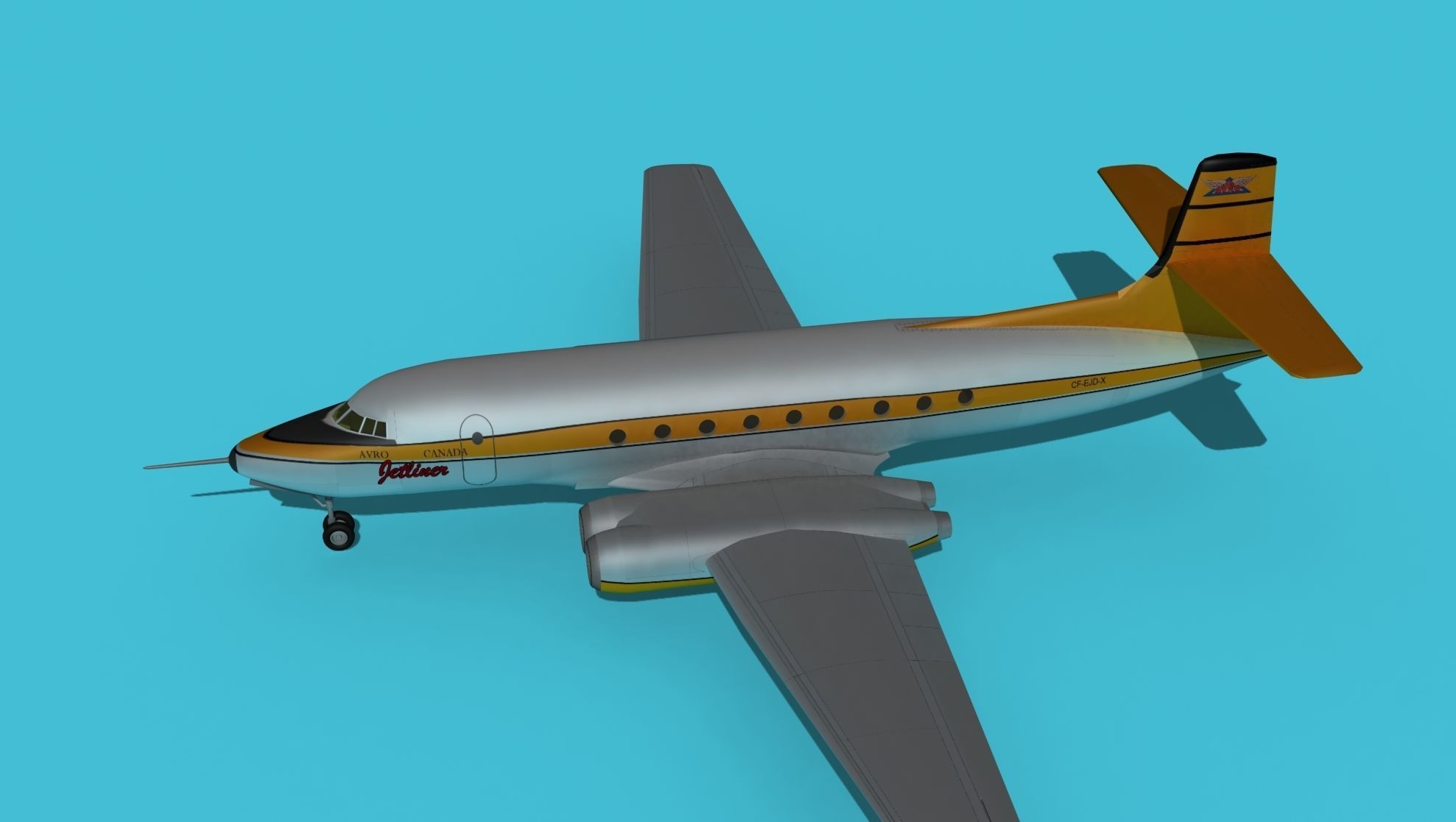 AVRO Canada C-102 Jetliner V01 3D model_9