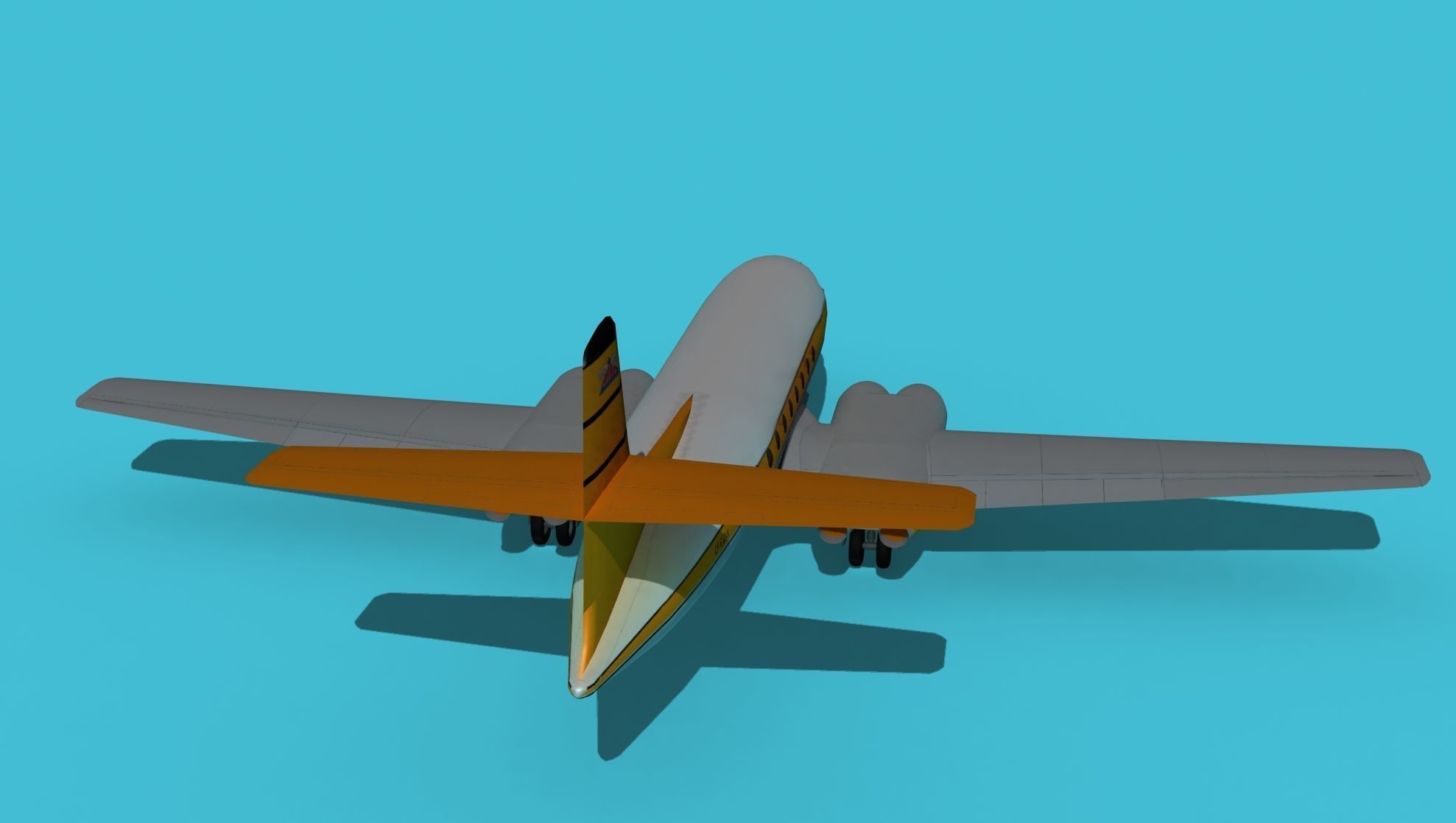 AVRO Canada C-102 Jetliner V01 3D model_6
