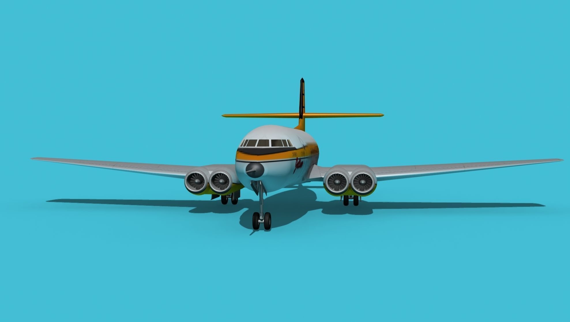 AVRO Canada C-102 Jetliner V01 3D model_1