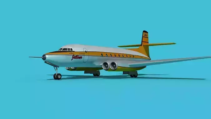 AVRO Canada C-102 Jetliner V01 3D model