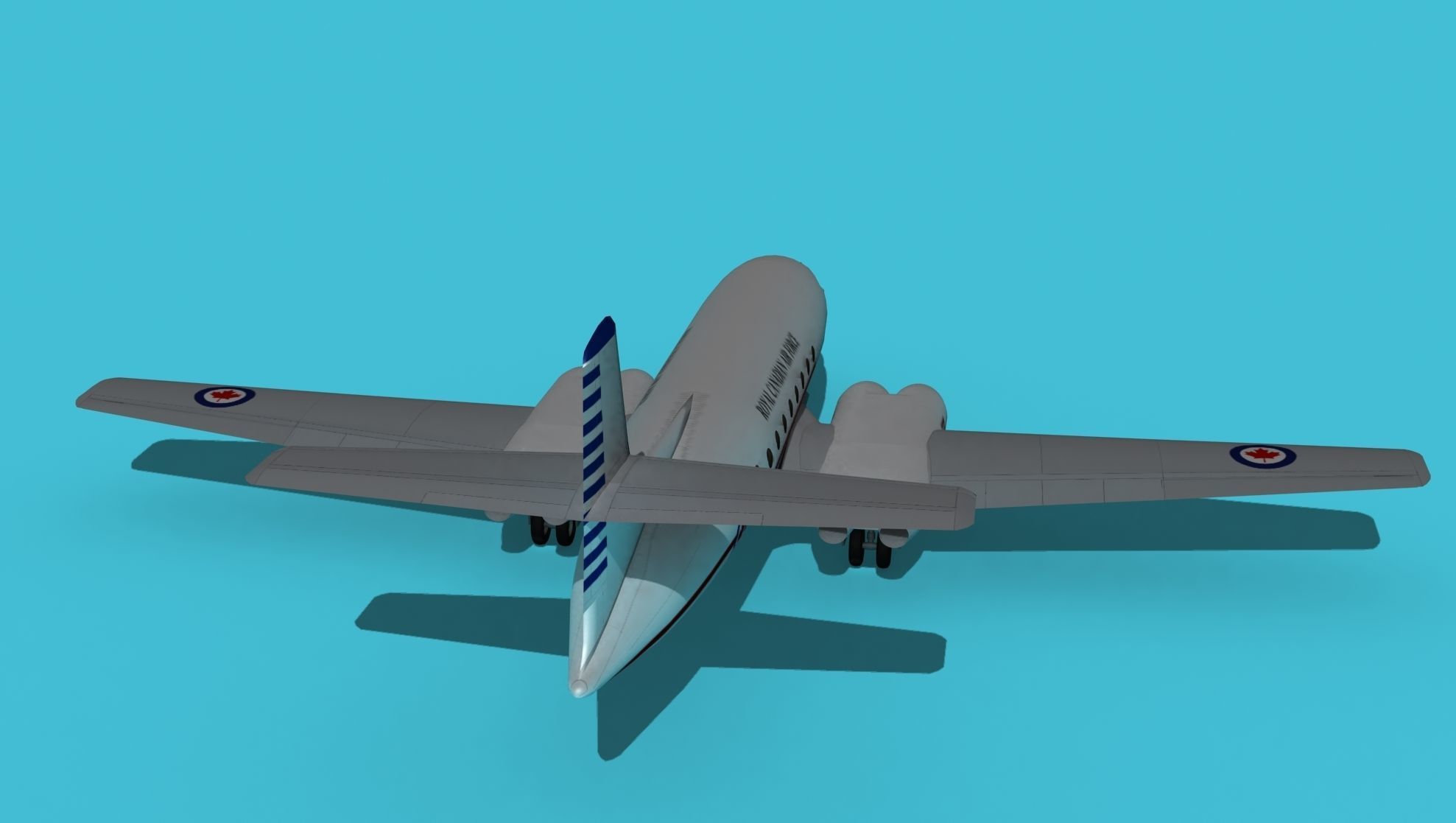Avro Canada C-102 Jetliner V02 3D model_6
