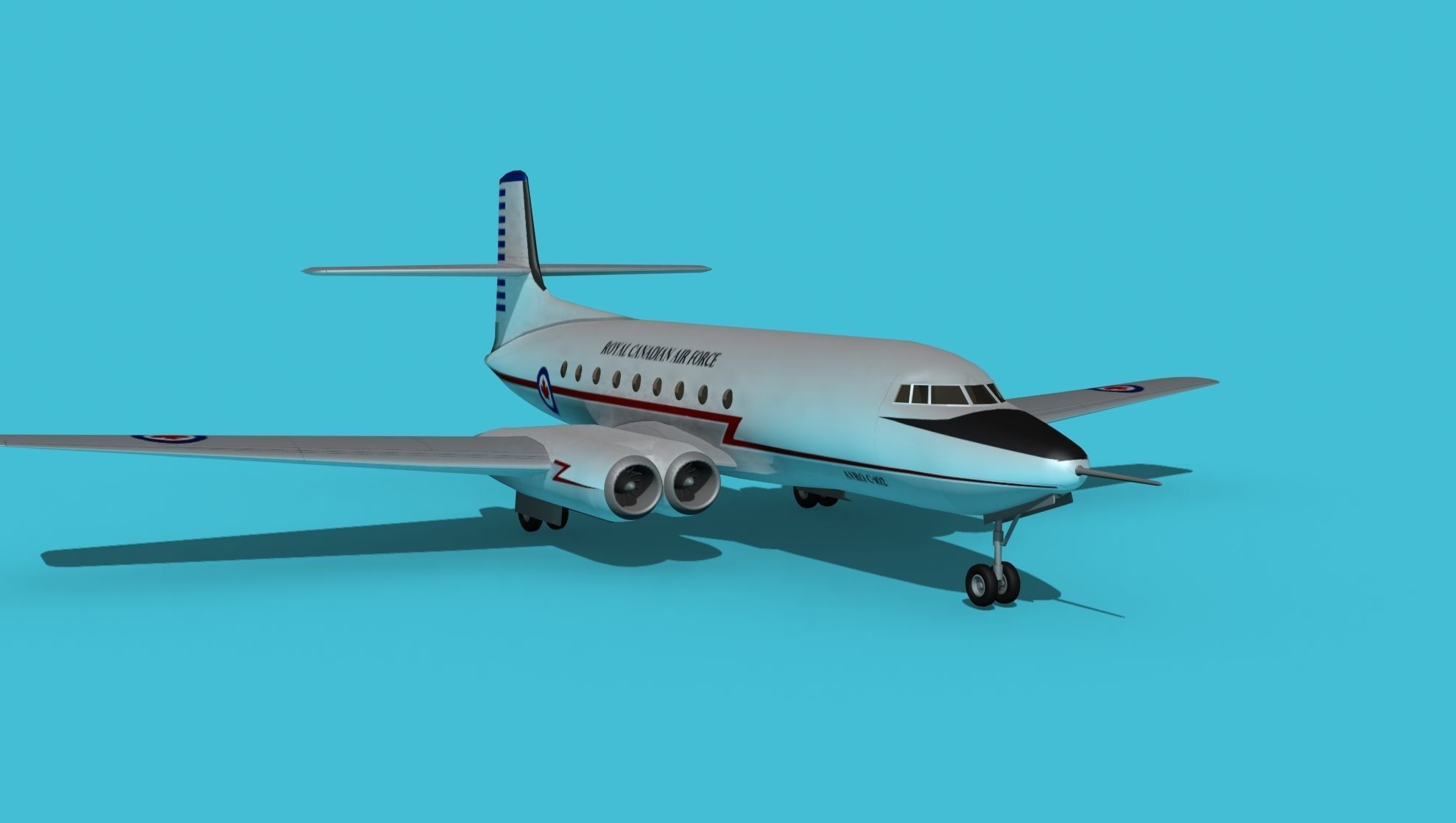 Avro Canada C-102 Jetliner V02 3D model_2