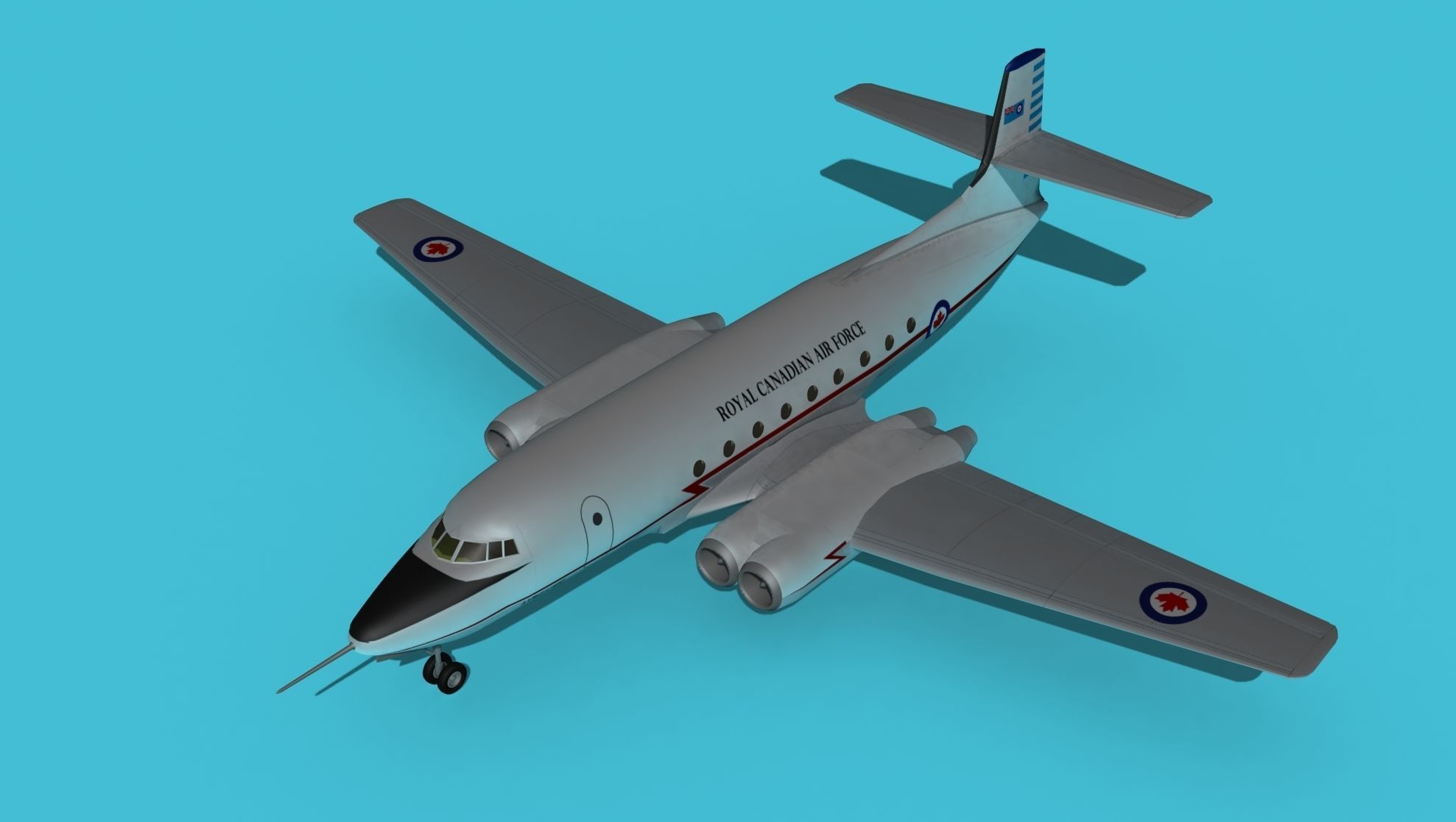 Avro Canada C-102 Jetliner V02 3D model_10