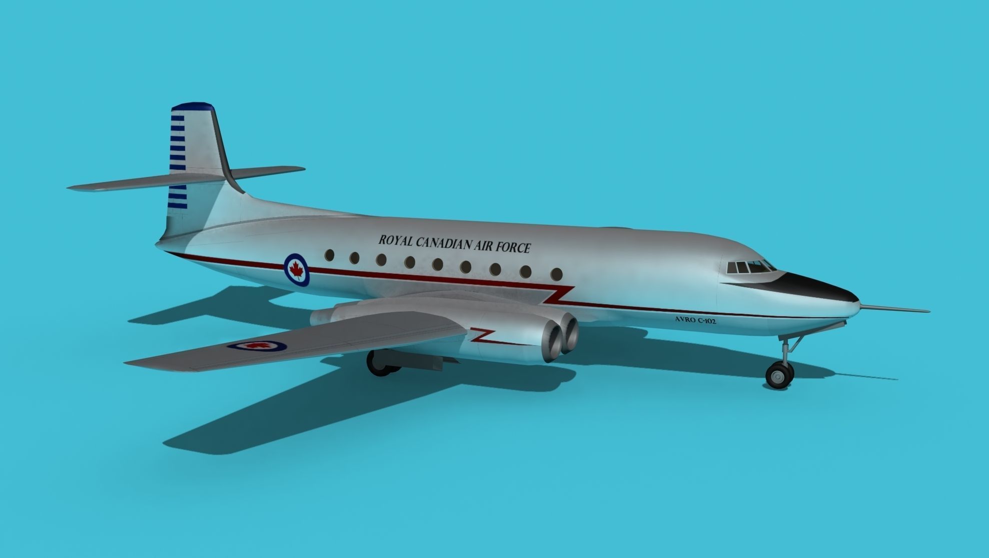 Avro Canada C-102 Jetliner V02 3D model_3