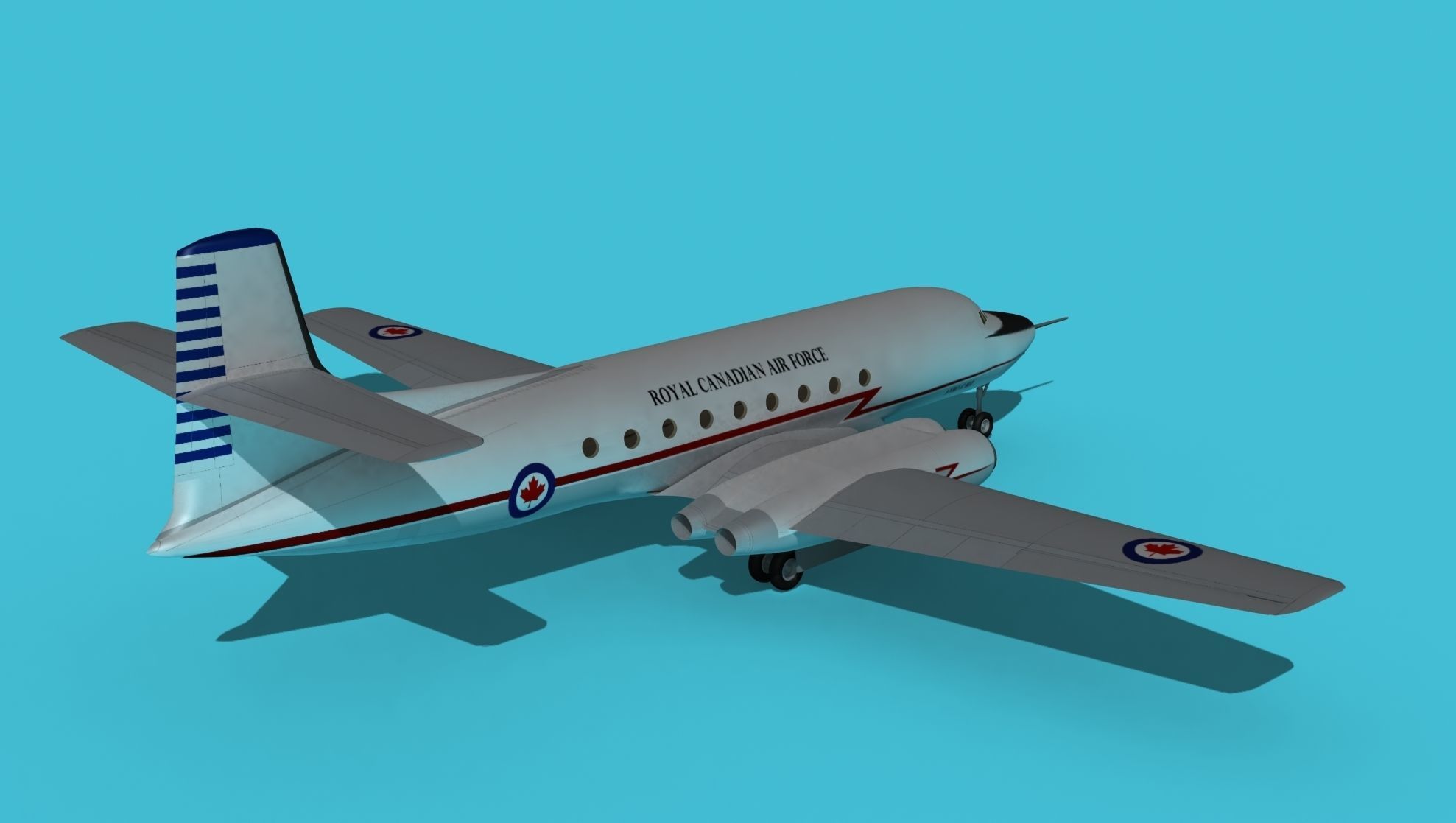 Avro Canada C-102 Jetliner V02 3D model_5